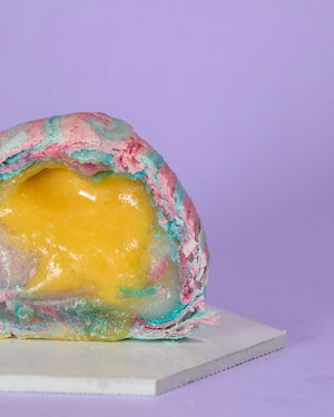 Taro salted egg lava mochi